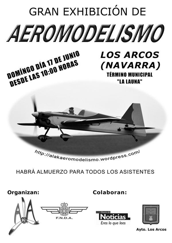 Exhibici&oacute;n de Aeromodelismo en Los Arcos
